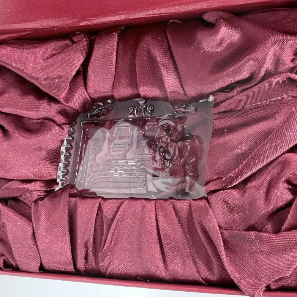 Waterford Crystal 2013 Twas the Night Christmas Santa Ornament 160060 *READ